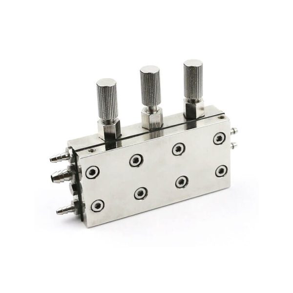 Dental chair parts triple diaphragm valve